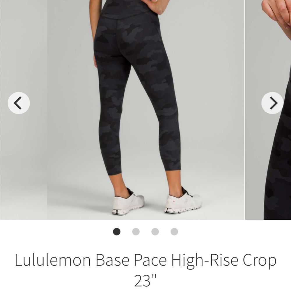 Lululemon Base Pace High Rise Crop 23” Size 14